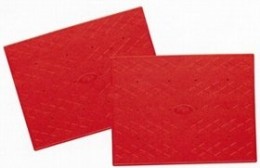 安寿 吸着すべり止めマットC （２枚入り） レッド