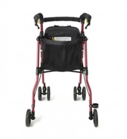 支持基底面が広く安定性が高い 後輪側のフレーム間隔を広げることで安定性が高く、足元のスペースも広く見通しの良いフレーム設計です。前輪は14.5cmの双輪キャスターで、旋回する時の安定性を高めています。